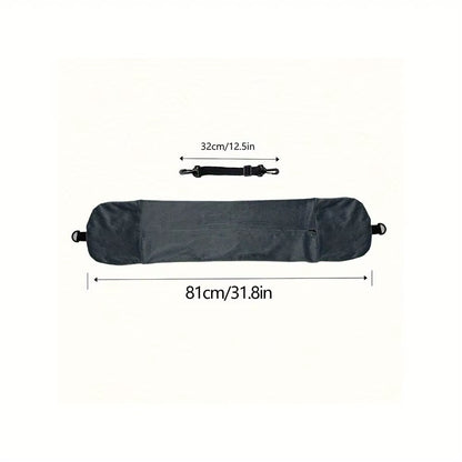 Travel Pillow with Storage Pouch, Adjustable Polyester Neck Support, Comfortable & Lightweight